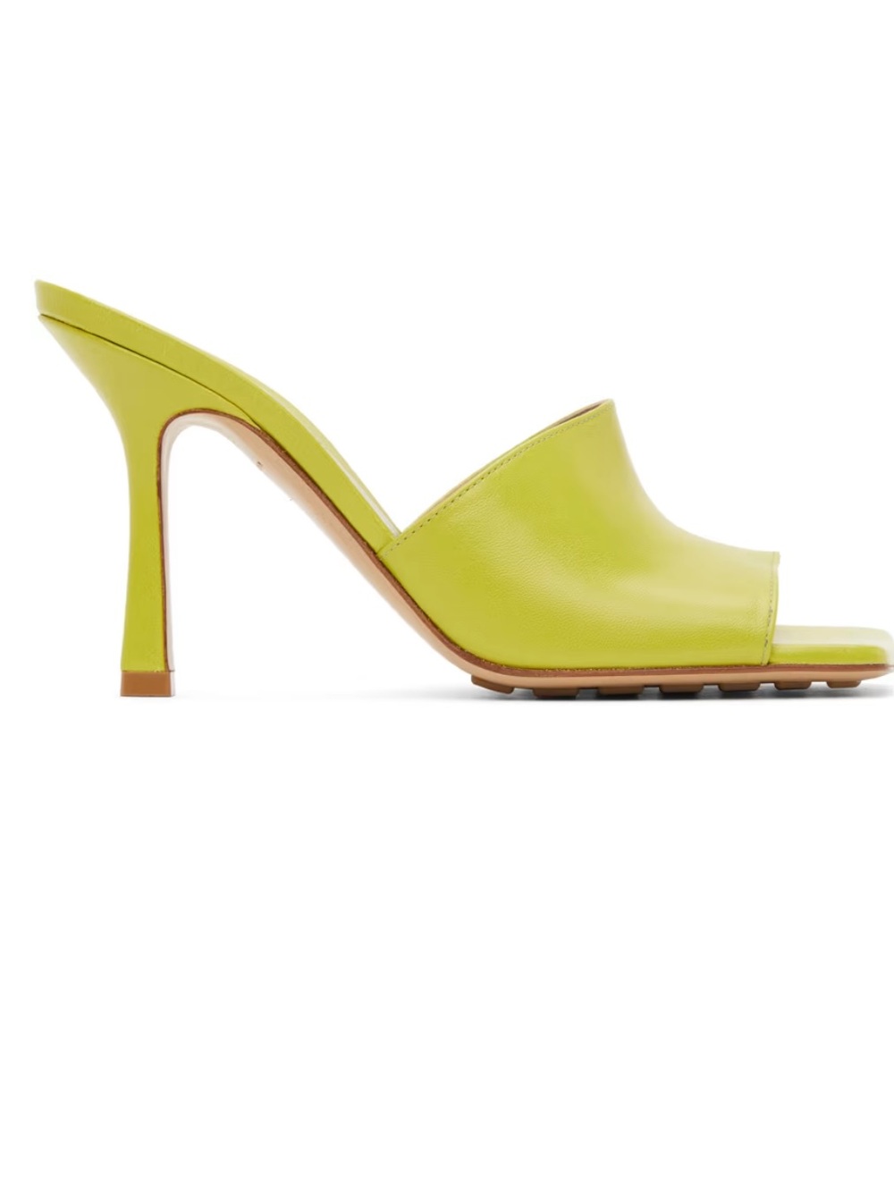 Bottega Venetta Stretch Mules in Lime Green  Sandals 38/8
